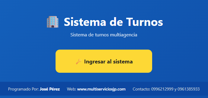 Sistema de Turnos